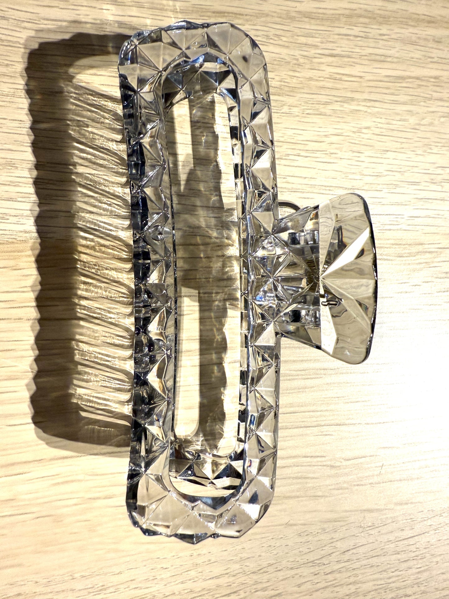 haarklem doorzichtig grijs