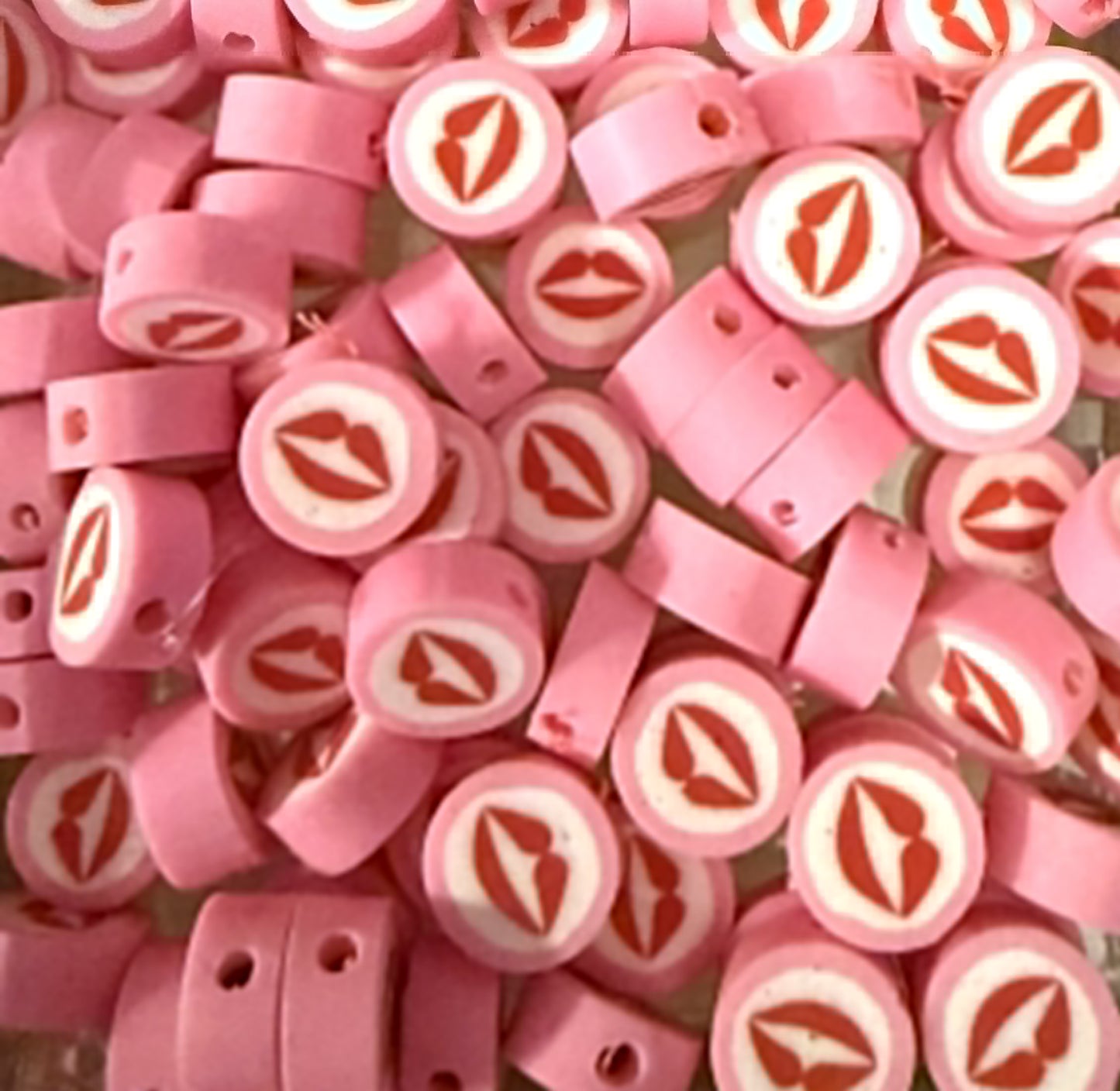 polymeer kralen mondje