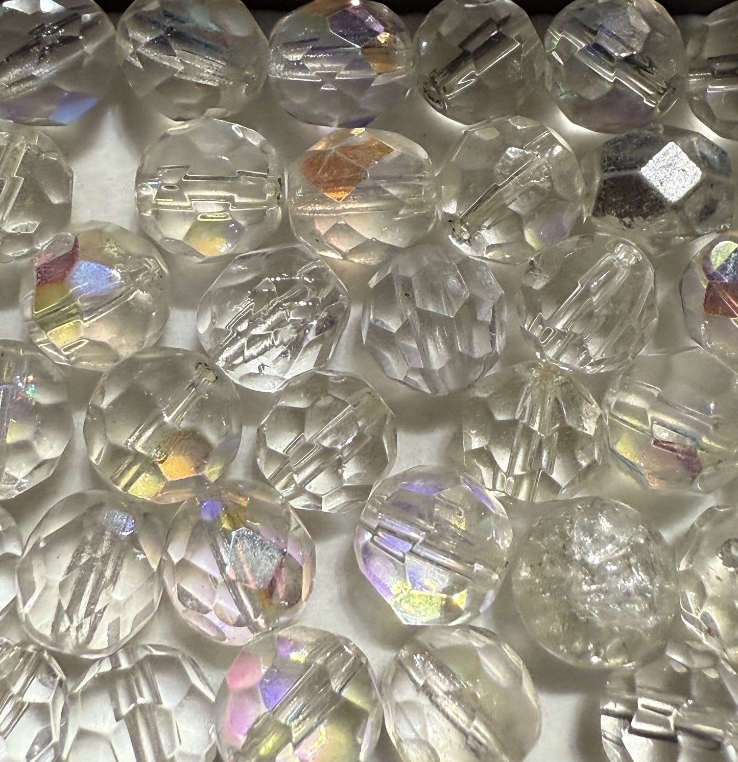 Ronde facet kraal AB