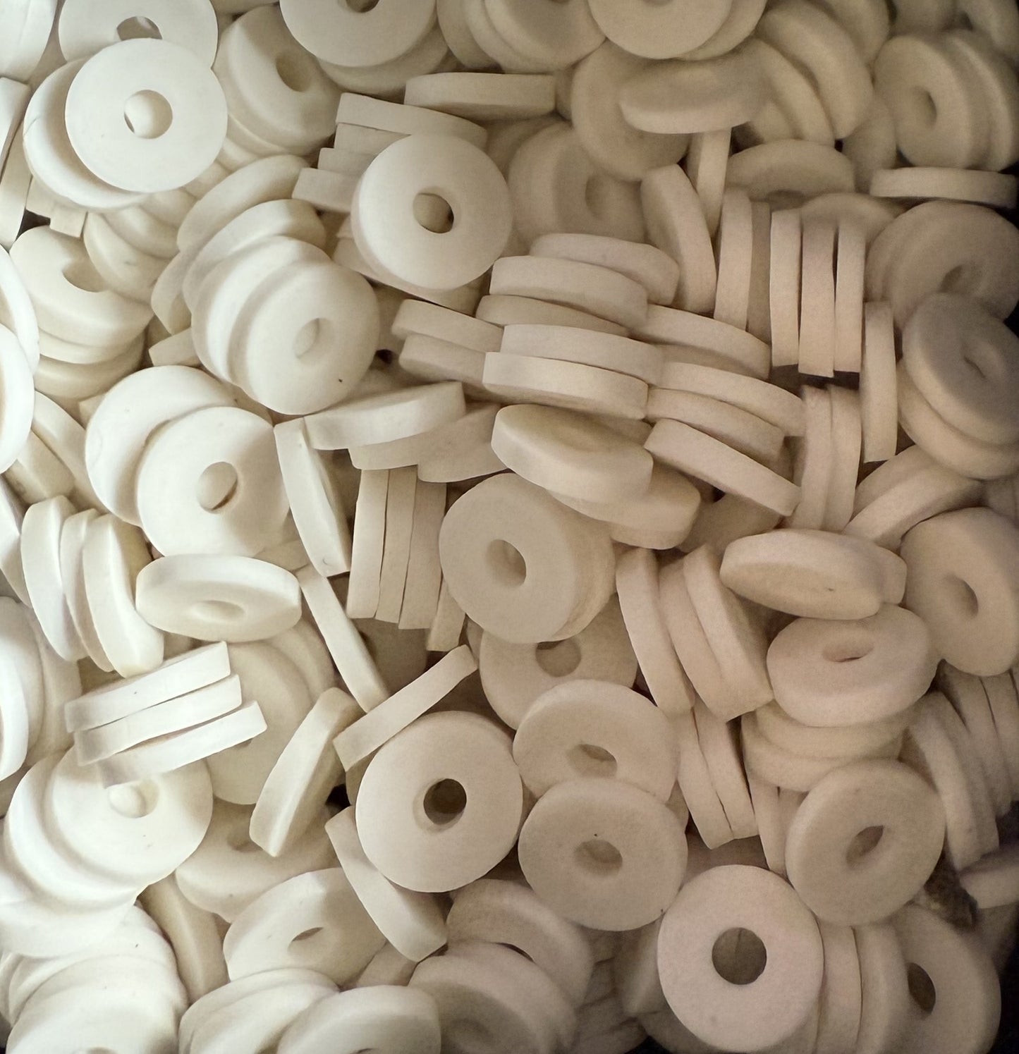 witte acryl schijfjes