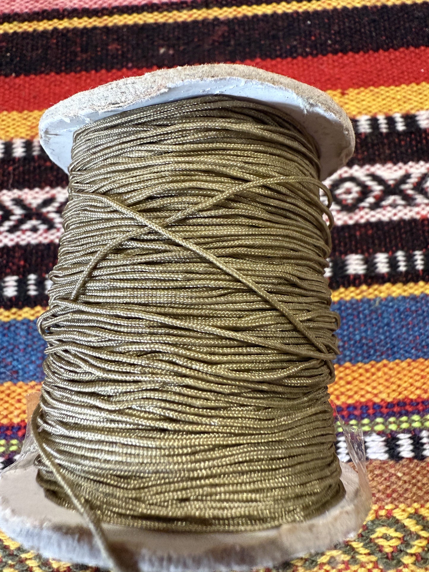 Macrame draad groen( prijs is per meter )