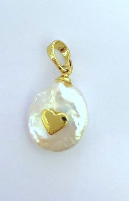 zoetwater parel met hartje