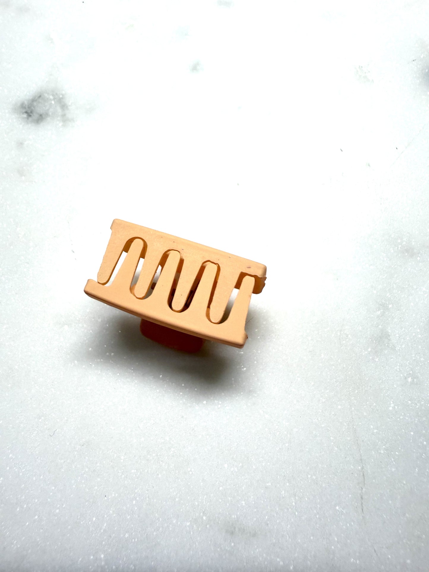 haarklem mat oranje/zalm