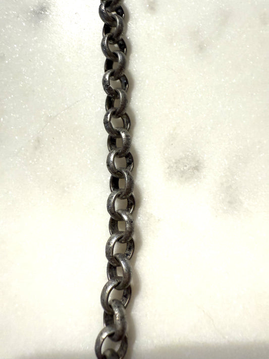 Jasseron donker metaal ( prijs per 10cm )