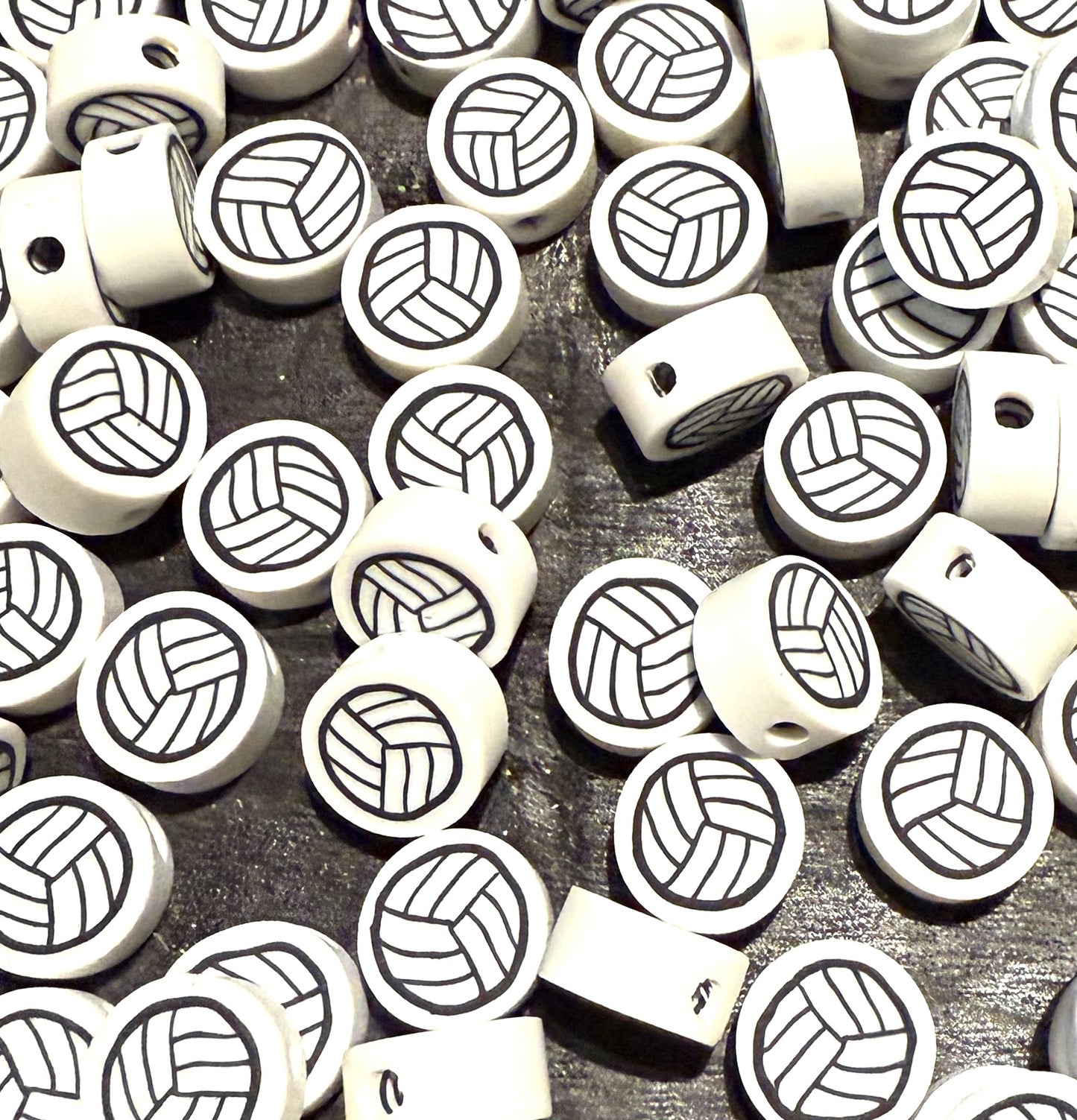 zwart/witte polymeer kralen