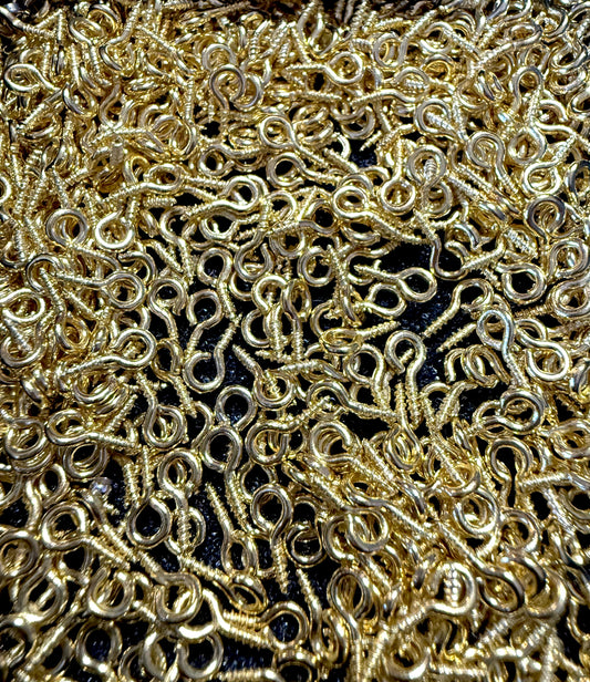 oogjes goud voor houten kralen