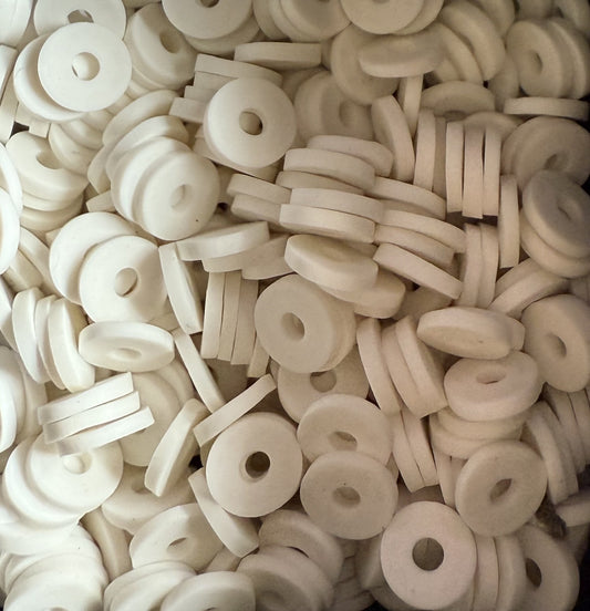 witte acryl schijfjes