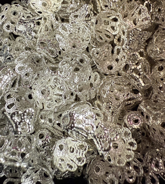 eindkapje zilver kleur/metaal