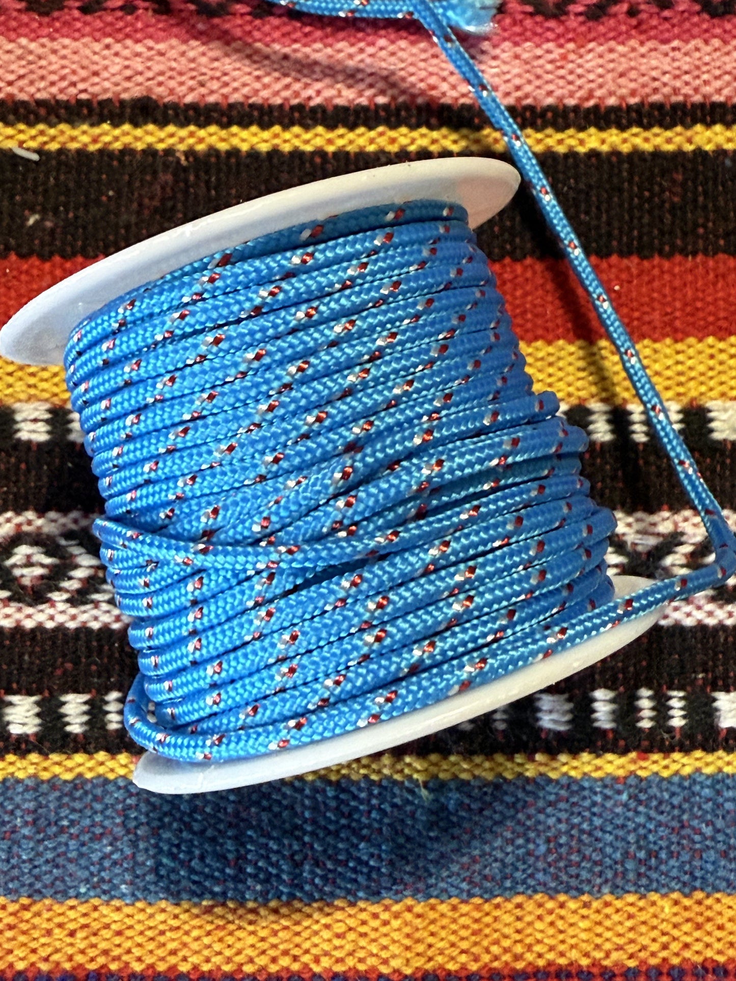 Trendy koord blauw( prijs is per meter )