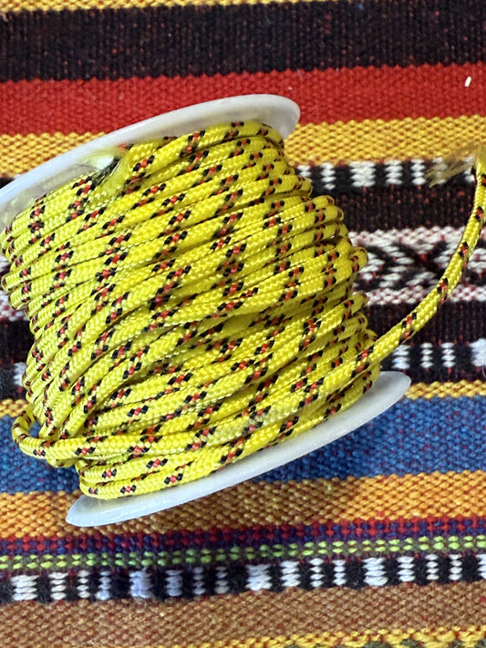 Trendy koord geel( prijs is per meter )