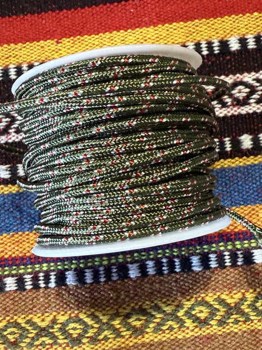 Trendy koord donker groen( prijs is per meter )