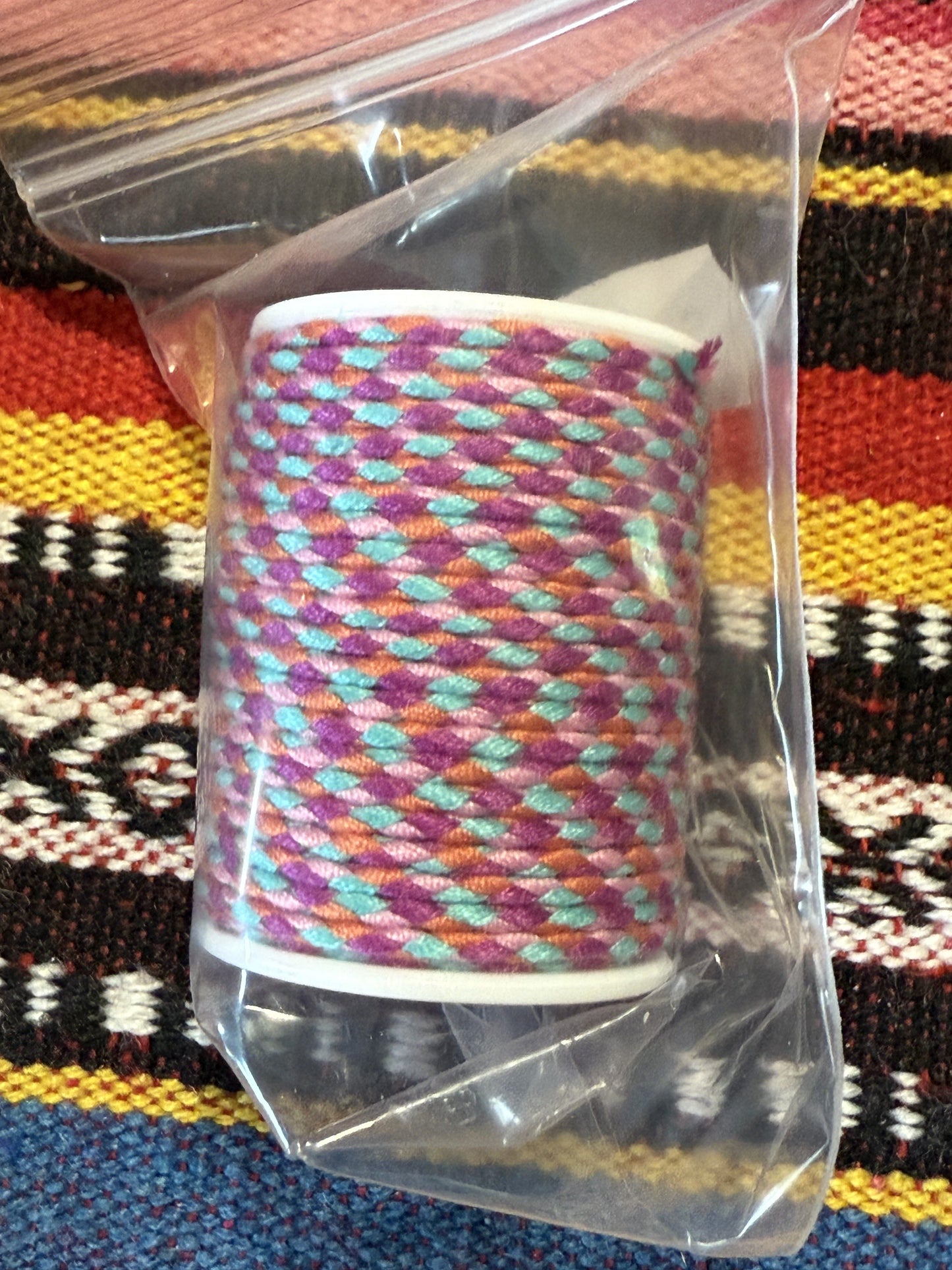 Trendy koord paars,groene,oranje 4meter