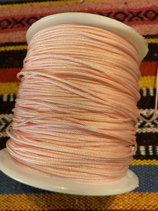 Macrame draad zalm roze( prijs is per meter )
