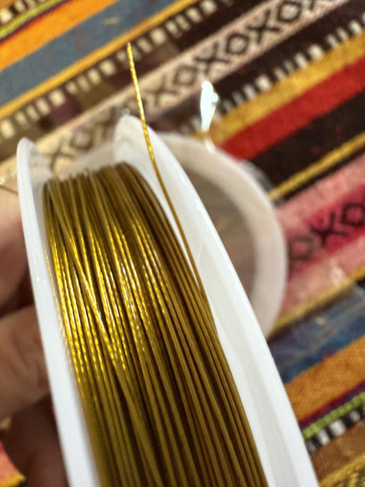 Metaaldraad goud 22meter