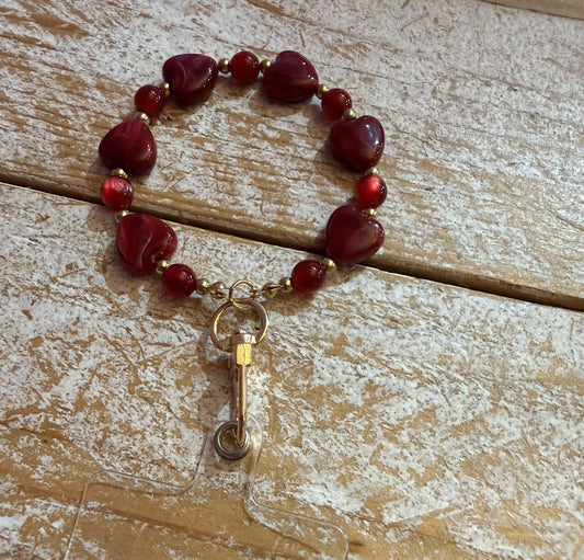 rood hart telefoonkoord