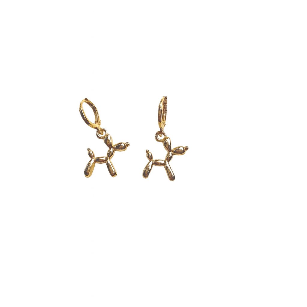 Balloon dog earring