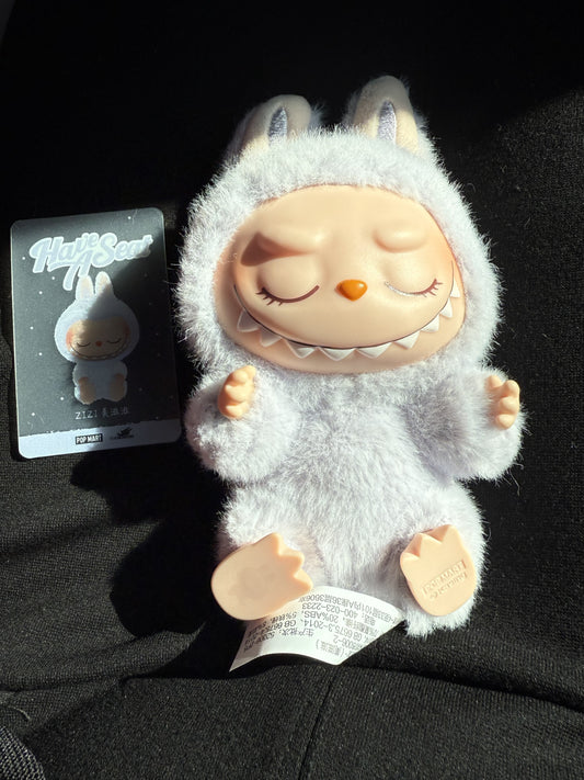 Echte labubu ( ZIZI ) lichtpaars/lavendel