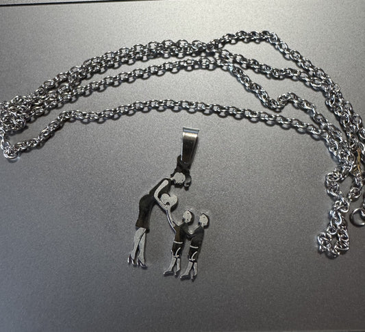 vrouw met twee jongens